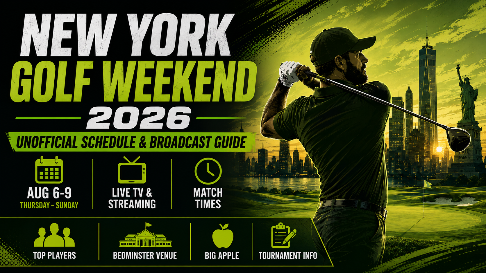 En este momento estás viendo LIV Golf Nueva York 2026: Horarios y Dónde Ver a Jon Rahm en Directo